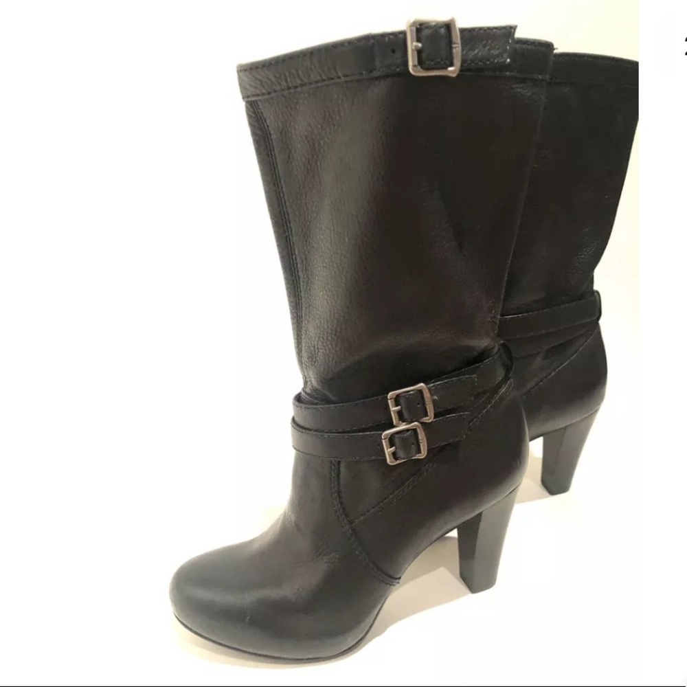 EUC Frye 6 Marissa Slouch Heeled Boots Leather